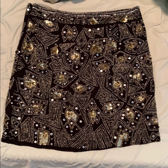 Beaded Mini Skirt - Picture 2 of 5
